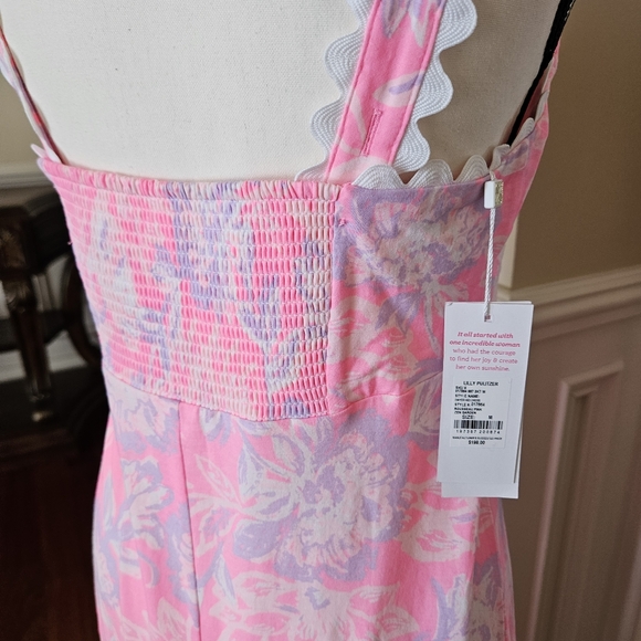 NWT Dwyer Midi Dress Color: Rousseau Pink Zen Sz M - Picture 5 of 11